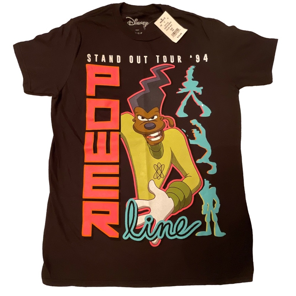 A Goofy Movie Powerline Stand Out Tour ‘94 Men’s/Unisex T-Shirt Size Small